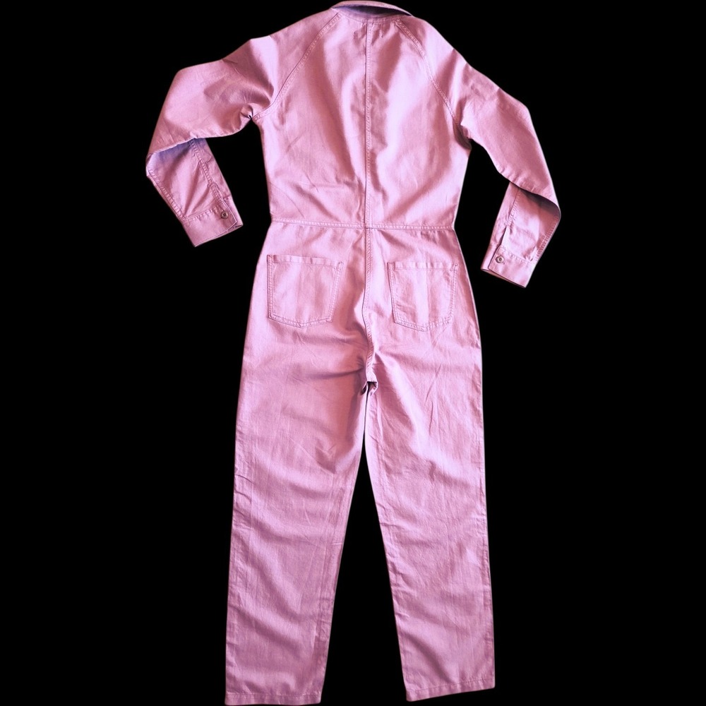 Outerknown‎ NWT Station Jumpsuit XS Dusty Pink Rose Organic Cotton Linen - Picture 2 of 13